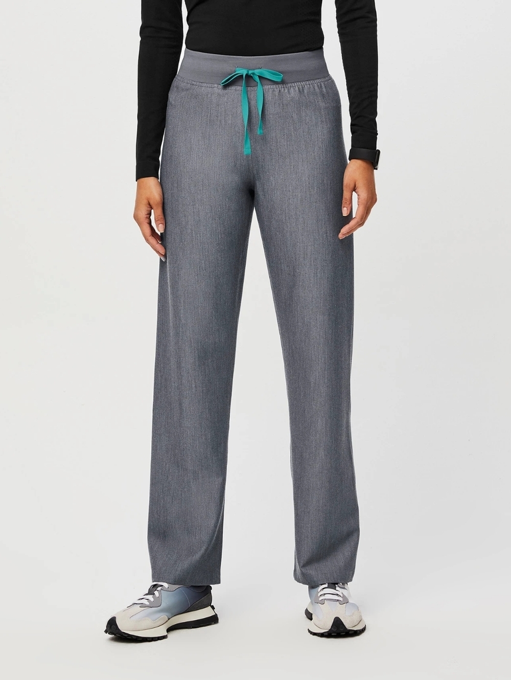 Figs | High Waisted Livingston Basic Scrub Pants In Graphite Size Small - Picture 1 of 8